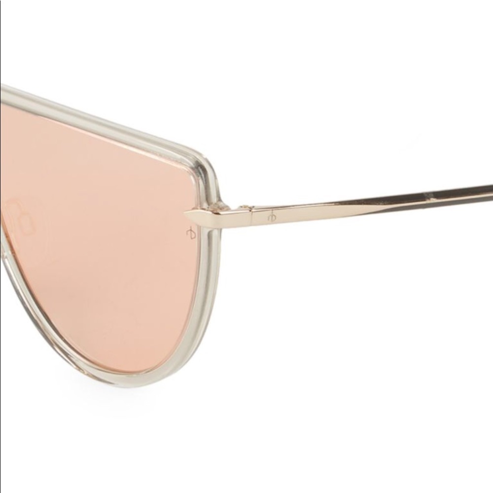 Rag & Bone 99MM Tinted Wrap Sunglasses - Picture 3 of 7